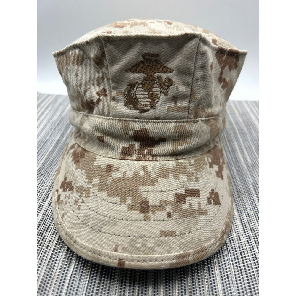 USMC MARPAT Desert Digital Camo Garrison Cover Hat EGA Small Sekri Industries